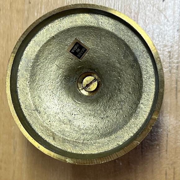 Vintage Small Brass Candle Stick Holder. 3" Tall. Round Base. Decor - Picture 4 of 6